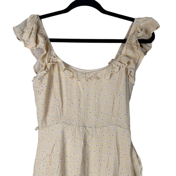 Altard State Yellow Floral Mini Dress Size Medium - Picture 4 of 7